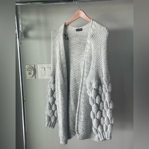 Pretty little things grey cardigan size small